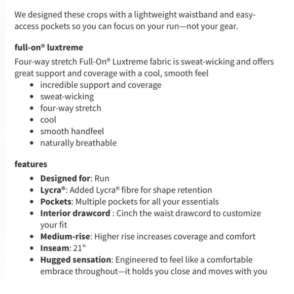 Lululemon High Rise Speed Up Crop (21") Leggings Women’s Size 4 - Picture 8 of 8